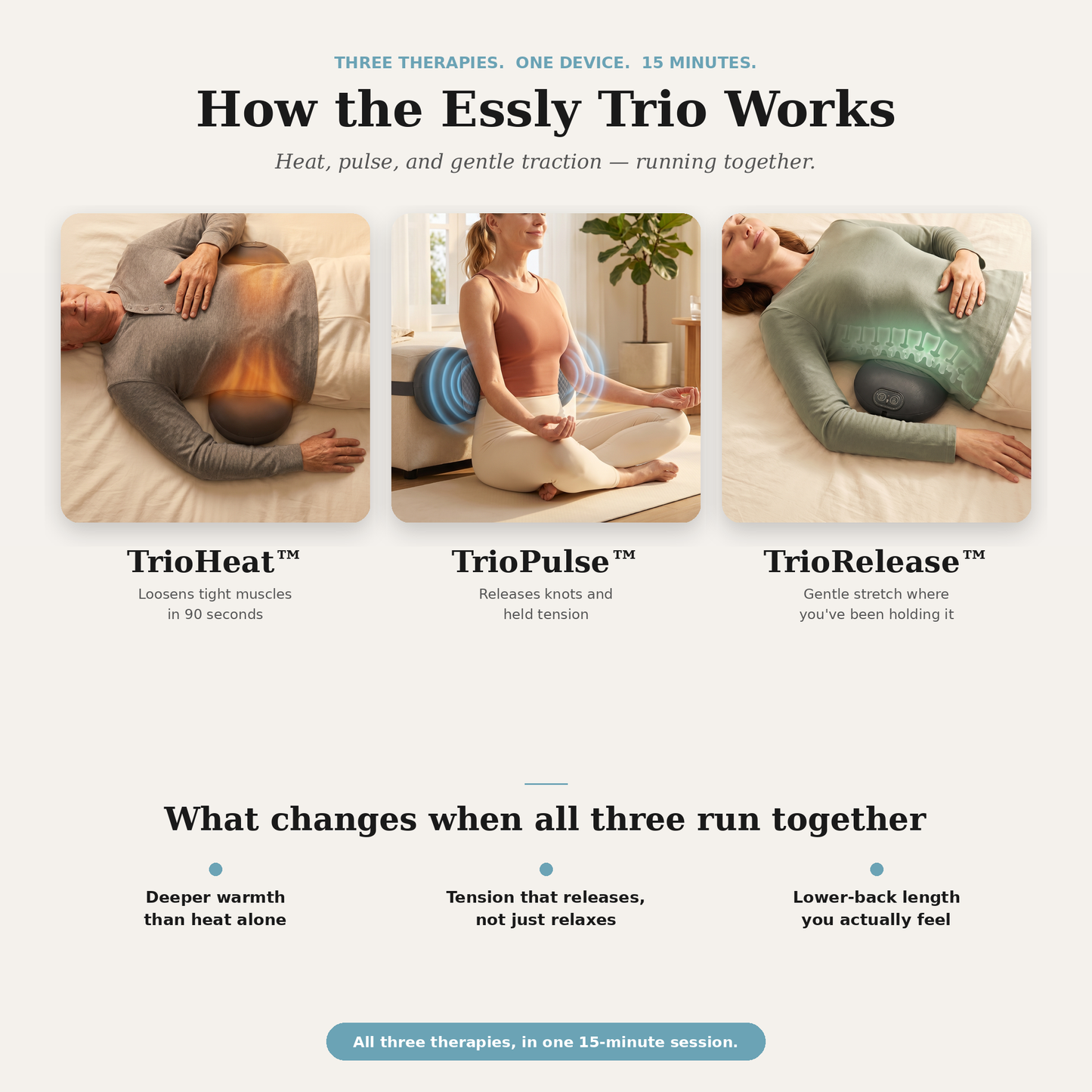 Essly Trio — For the Back That’s Already Tried Everything