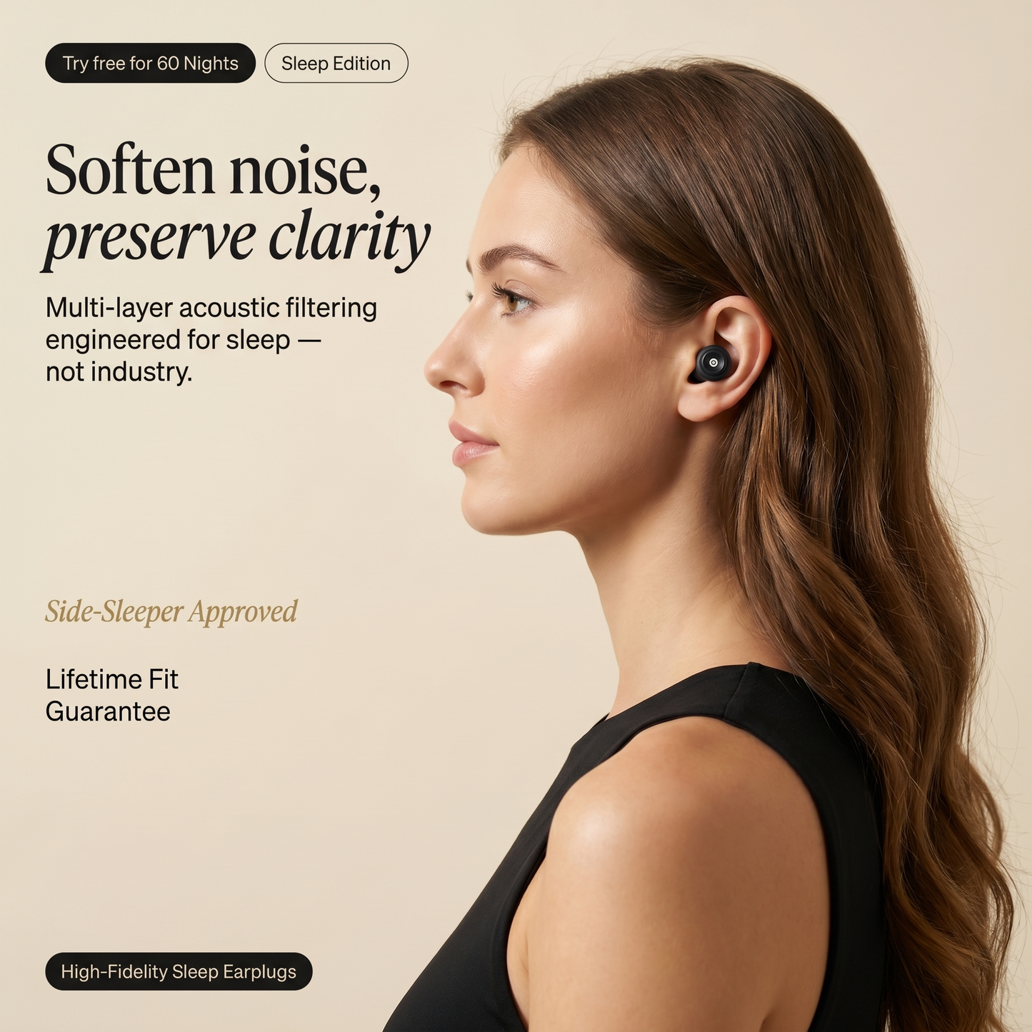 Hush by Essly — High-Fidelity Sleep Earplugs