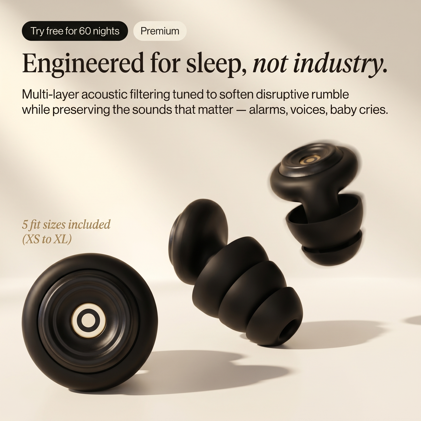 Hush by Essly — High-Fidelity Sleep Earplugs