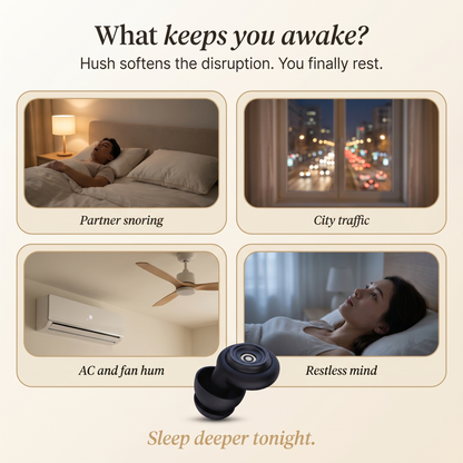 Hush by Essly — High-Fidelity Sleep Earplugs