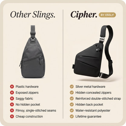 CIPHER by Essly — Anti-Theft Flat Sling Bag